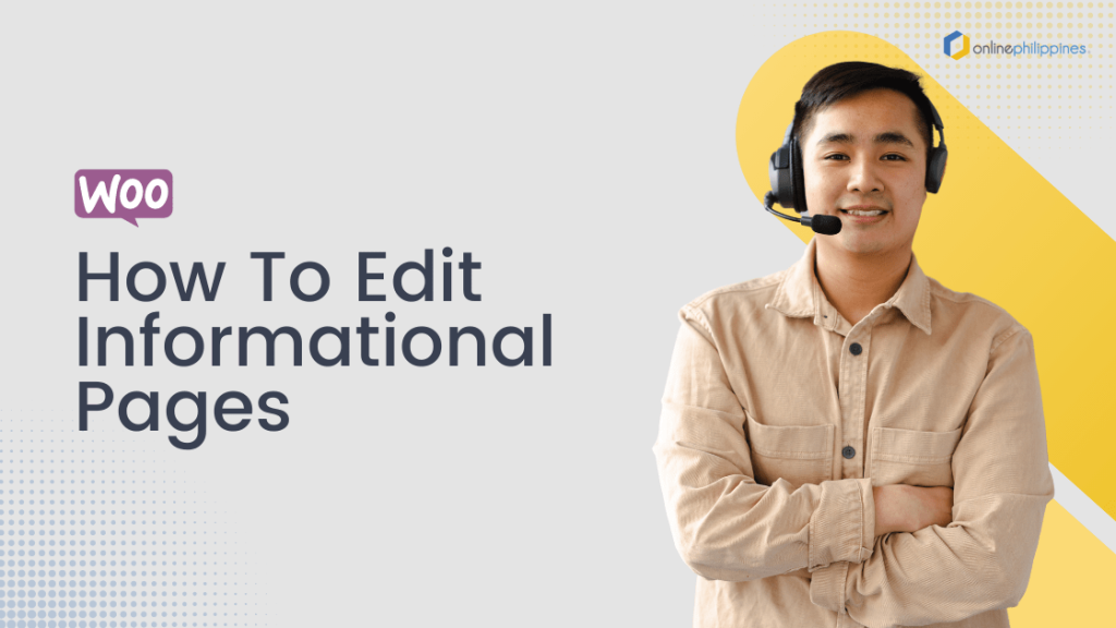 How to Edit Pages on Woocommerce